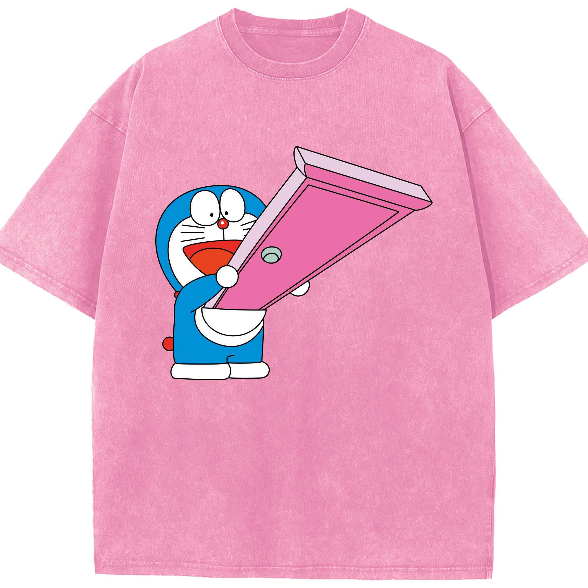 （画像用） ドラえもん Doraemon 綿100% ヴィンテージ風 半袖Tシャツ（フロントプリント）